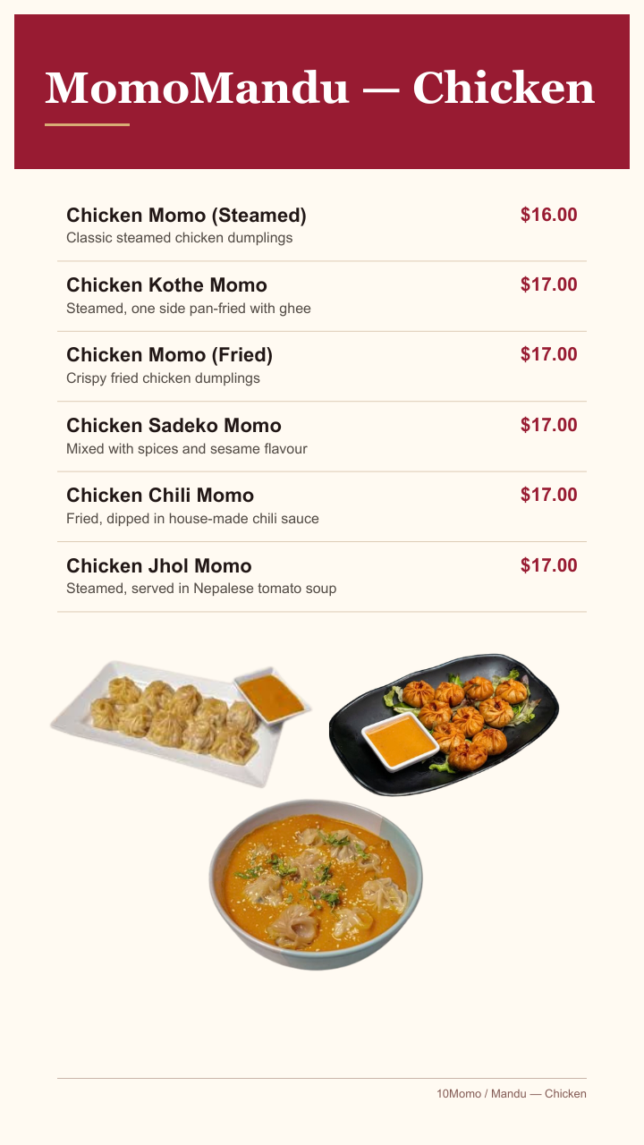 MomoMandu — Chicken
