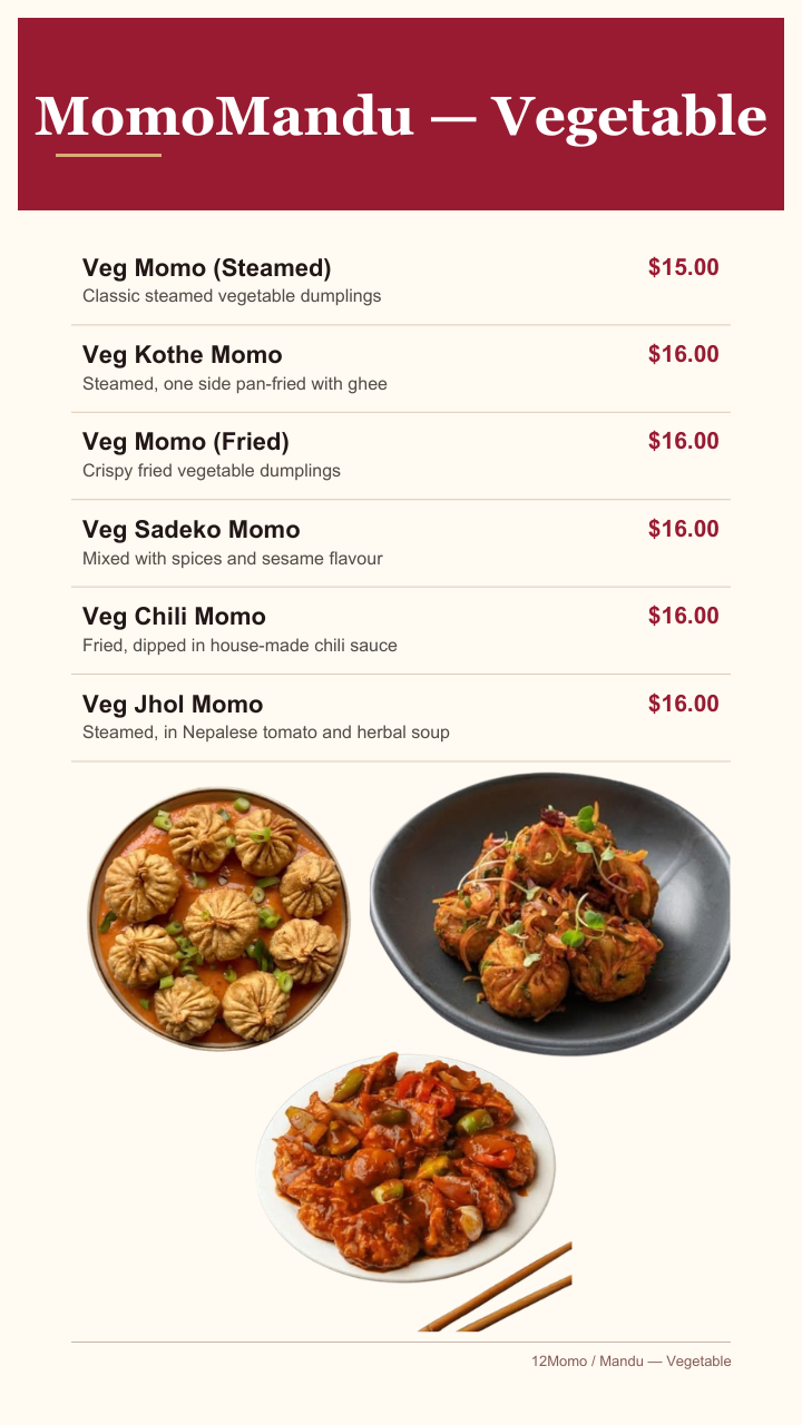 MomoMandu — Vegetable