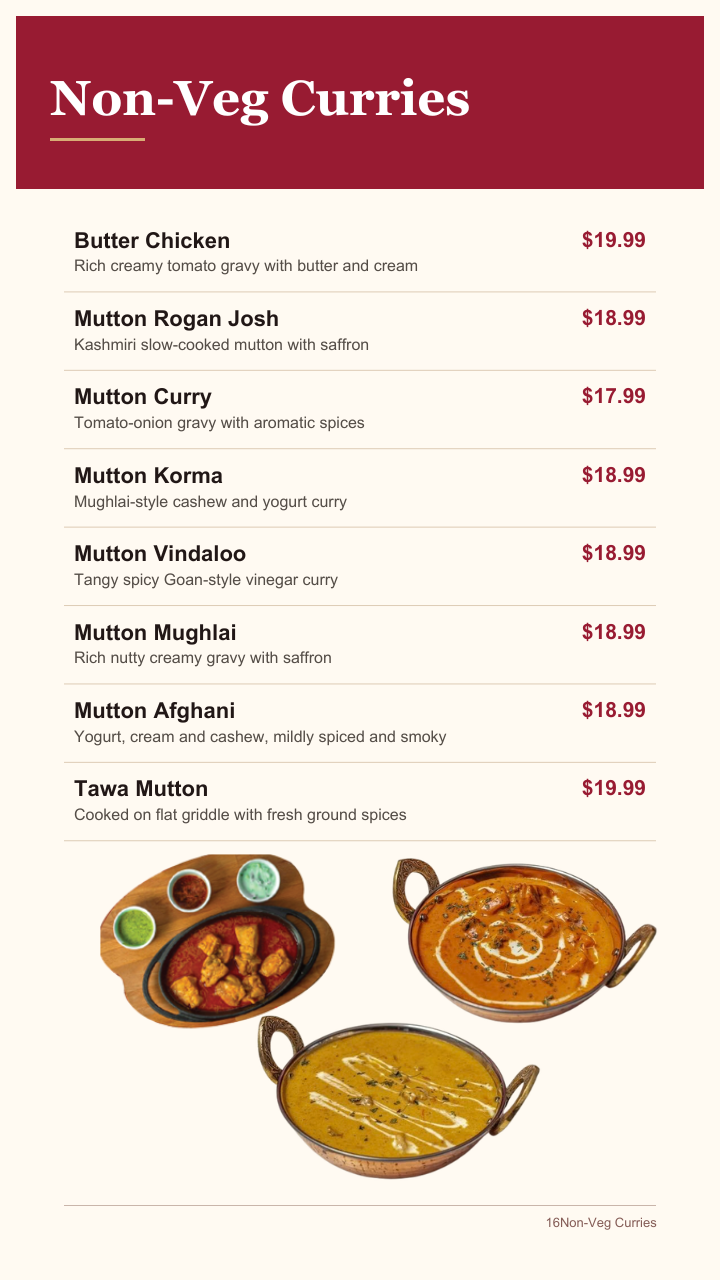 Non-Vegetarian Curries continued