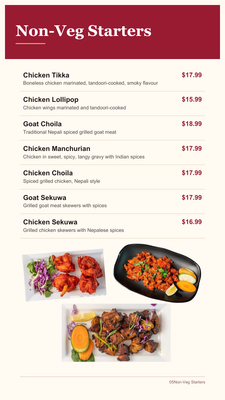 Non-Vegetarian Starters